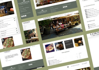 Aperçu du site web du restaurant La Fignette